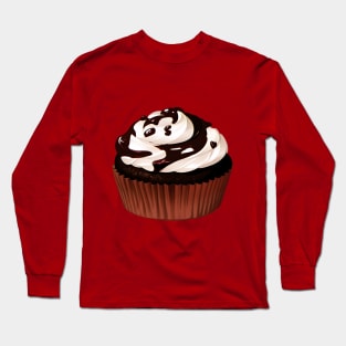 Yummy Chocolate Cupcake Long Sleeve T-Shirt